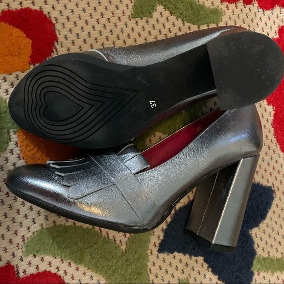 Ferca 81 size 7 soft Italian leather shoes heels - Picture 5 of 7